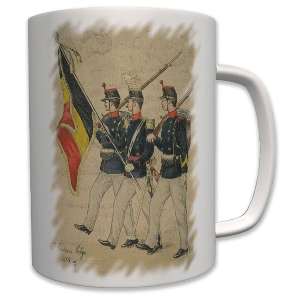 Infanterie Belge 1914 Wk Belgien Soldaten Front Bild Militär Armee - Tasse #7708