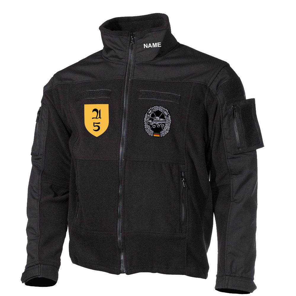 Fleecejacke GESTICKT Panzeraufklärer PzAufklBtl 5 Sontra 5. PzDiv #47174
