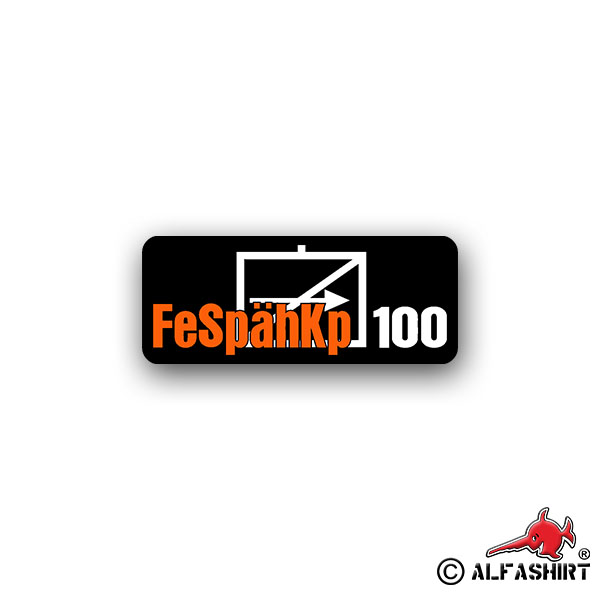 Sticker FeSpähKp Fernspähkompanie unit troop coat of arms 17x7cm A1741