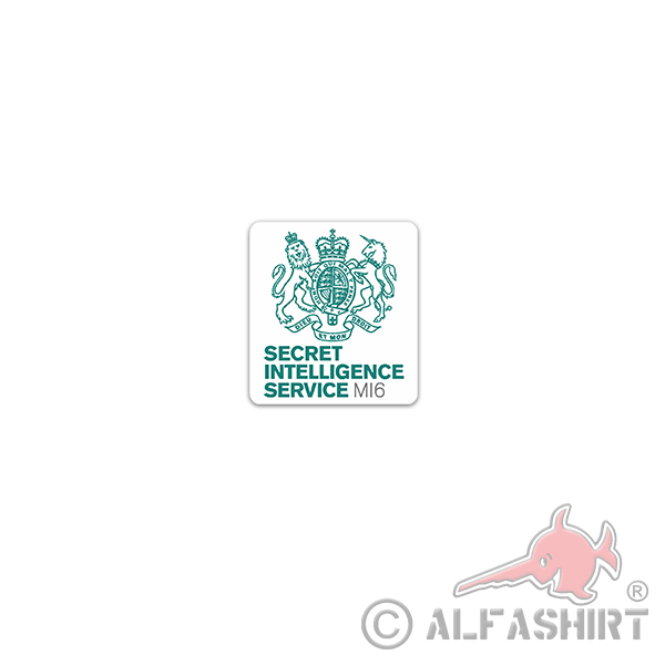 Aufkleber/Sticker MI6 Secret Intelligence Service SIS Geheim Dienst 6x7cm A3541