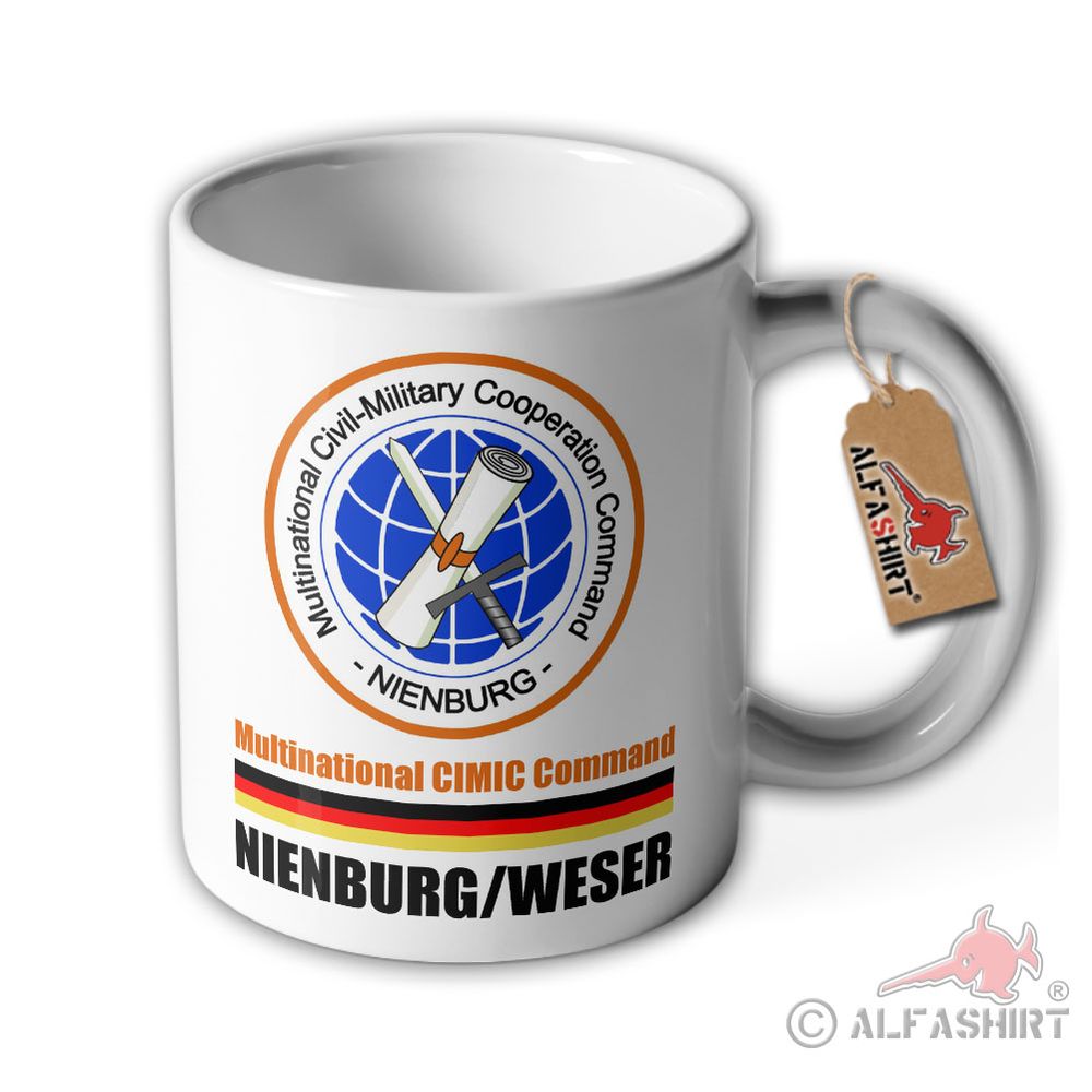 Tasse Multinational CIMIC Command Bundeswehr Nienburg Becher #36442