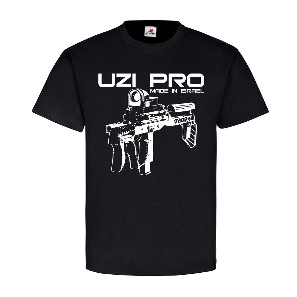 UZI PRO MP Maschinenpistolen Israel 9mmx19 Waffe smg Sportschütze T-Shirt#23796