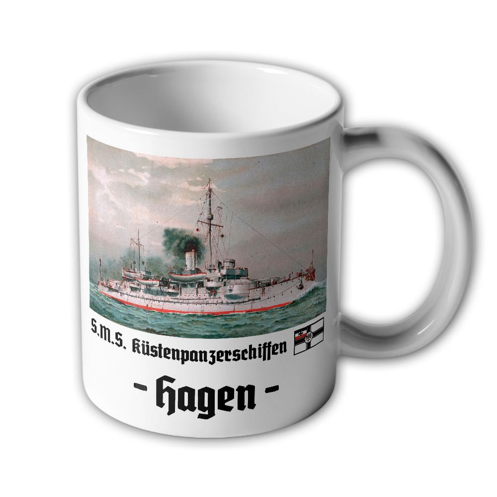 Tasse SMS Hagen Küstenpanzerschiff Kaiserliche Bild Becher#7762