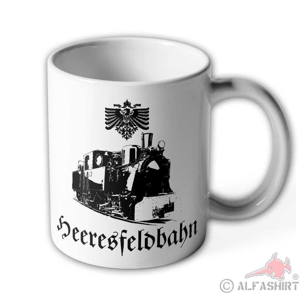 Mug Heeresfeldbahn Eisenbahn Feldbahn Steam Locomotive #40547