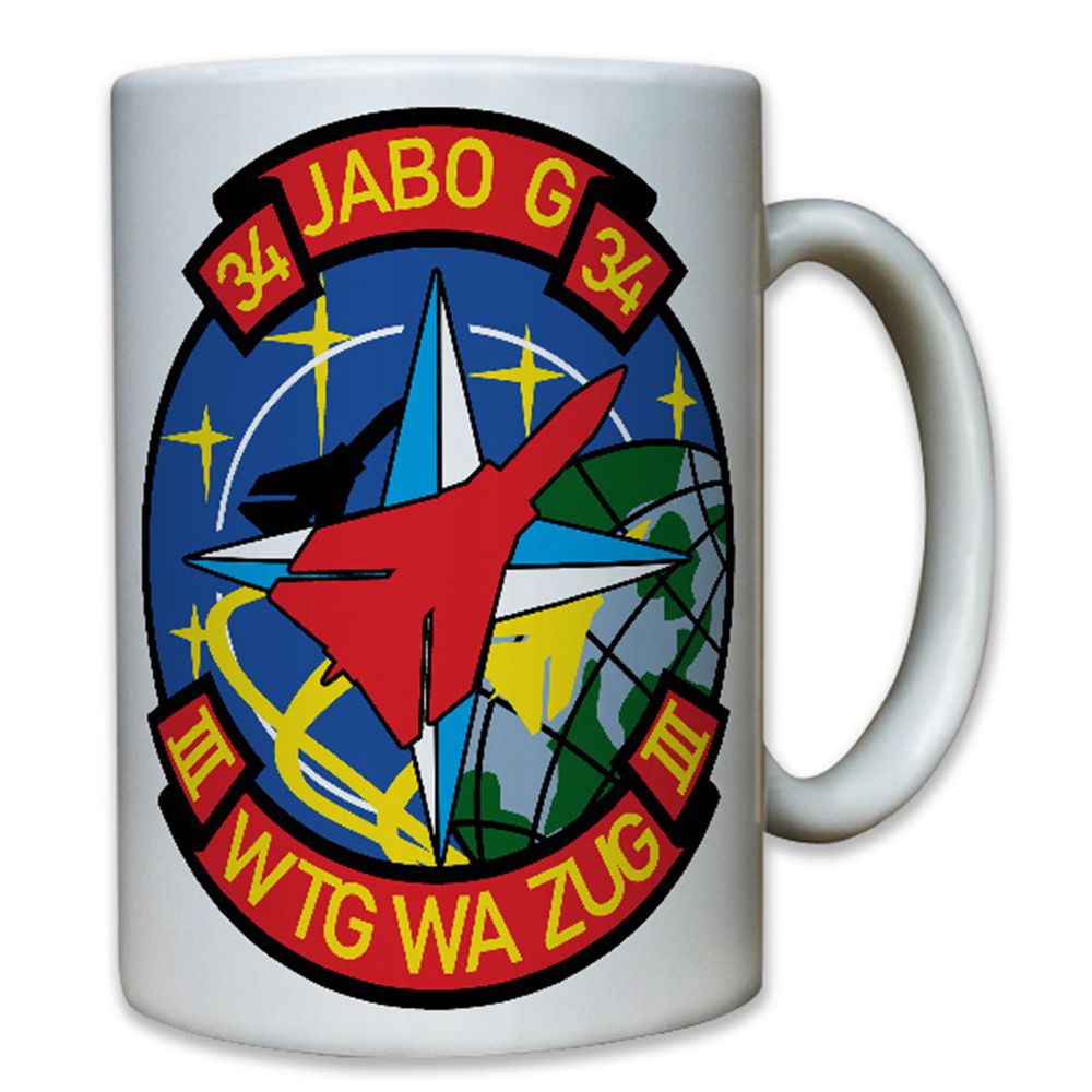 JaboG34 III Wtg Wa Zug - Bundeswehr Luftwaffe Deutschland - Tasse #8531 t JaboG34 III Wtg Wa Zug - Bundeswehr Luftwaffe Deutschland - Tasse #8531 t