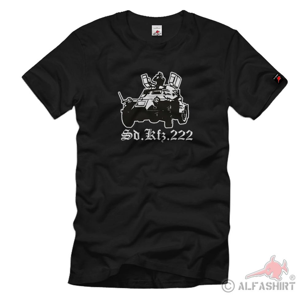 Militär Kraftfahrzeug WK WH Sonderkraftfahrzeug 222 Panzer T-Shirt#2630