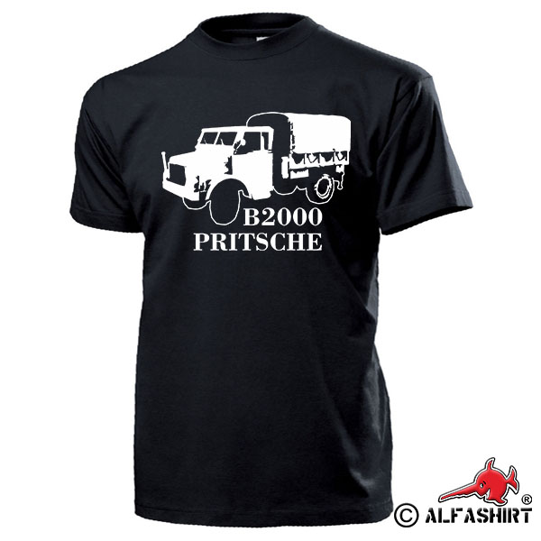 B2000 Flatbed Oldtimer Truck Brogi Plane Driver Tarpaulin T Shirt # 17350