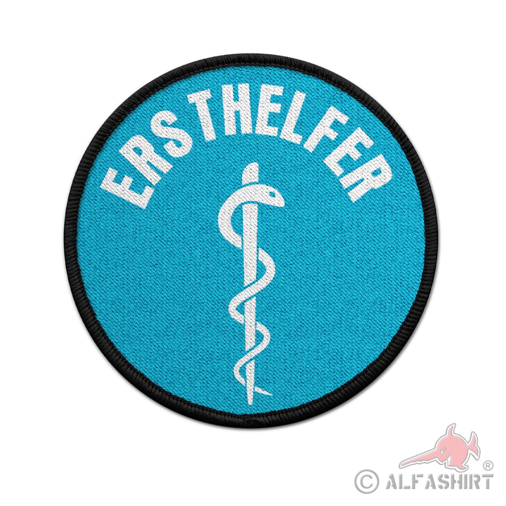 Patch Ersthelfer Äskulapstab Sani Arzt Doktor Aufnäher Dienst #44682