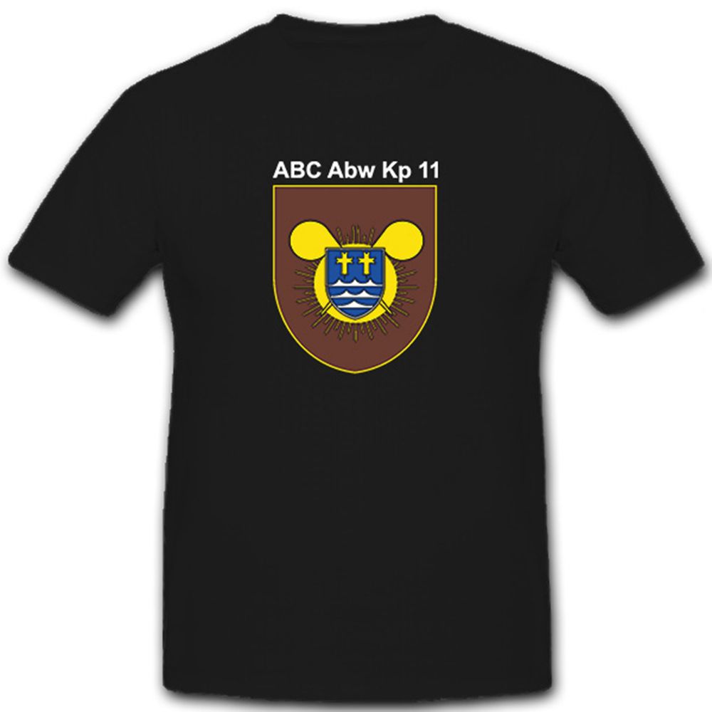 ABC_AbwKp11 Emden Bundeswehr Wappen Atom Bio Chemie ABCist- T Shirt #7575