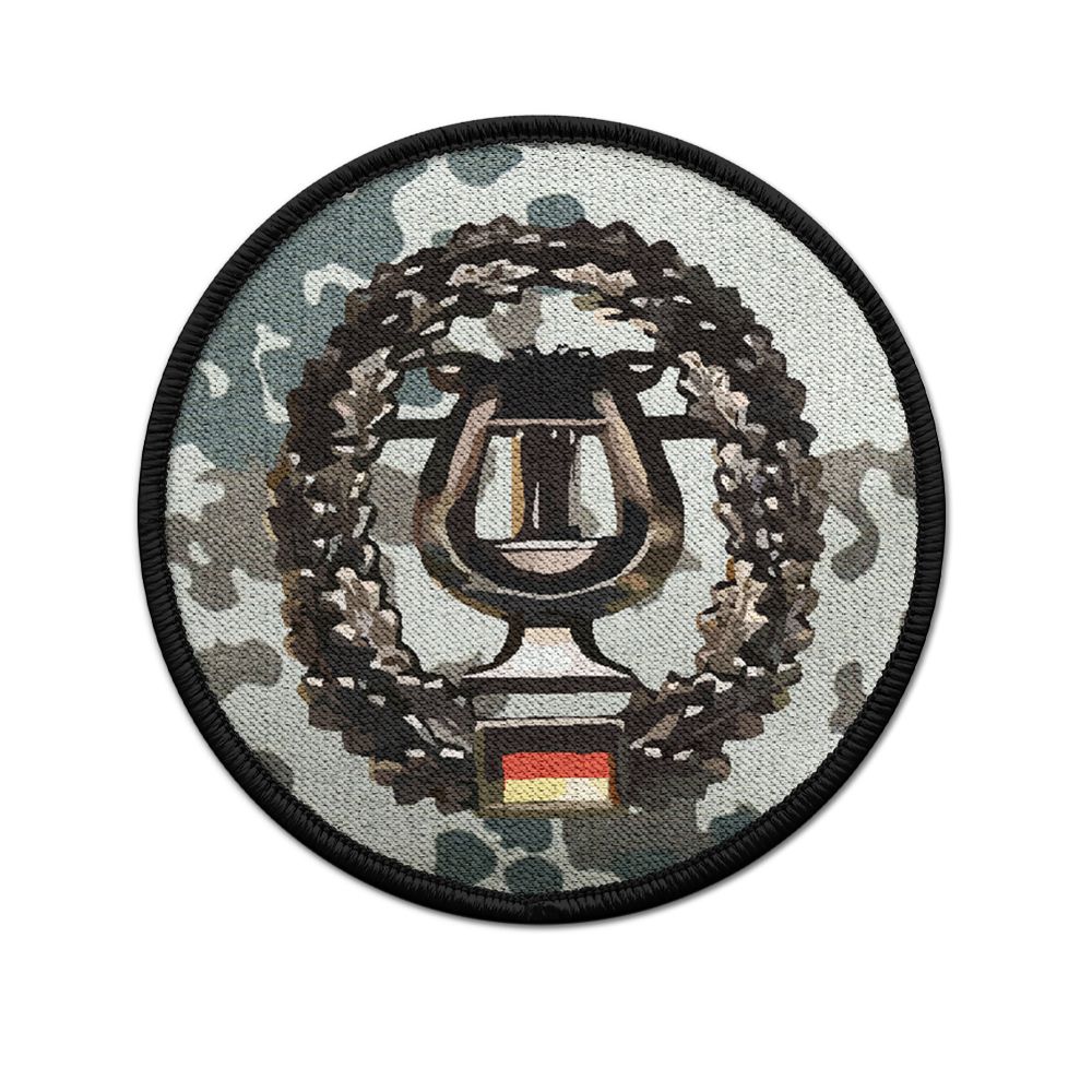 Patch Militärmusikdienst ISAF MilMusD Barett Abzeichen Aufnäher Tarnung #20894