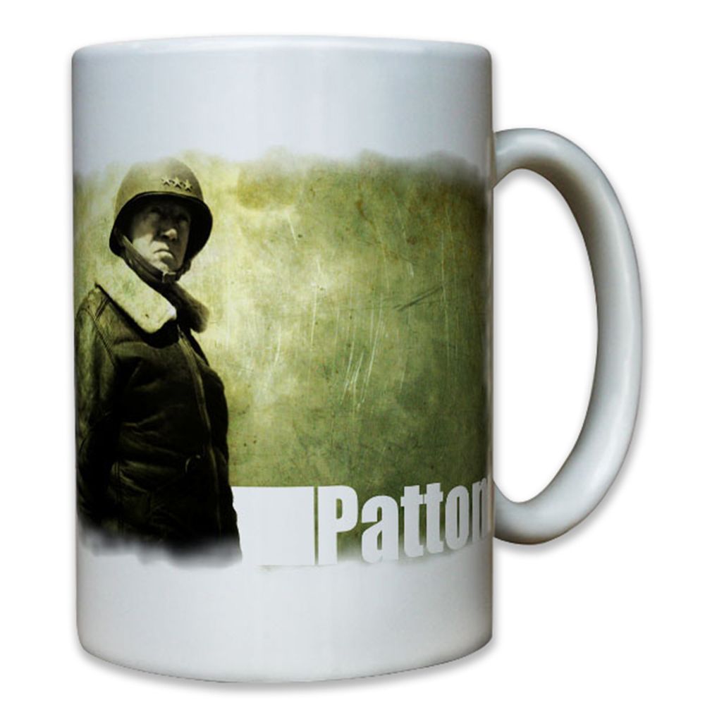 Patton US Army General George Smith WW 3 US Army Normandy Tank - Mug # 8065