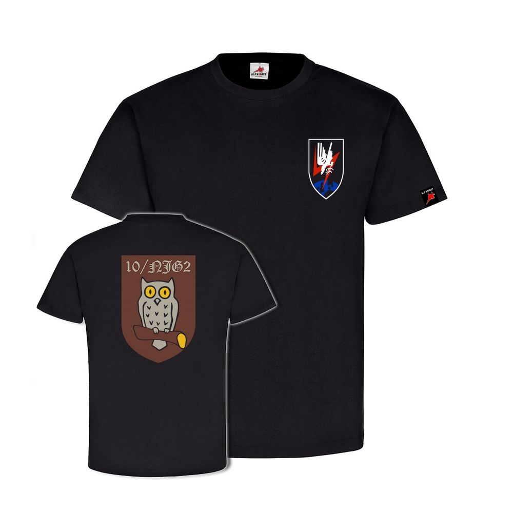 Nachtjäger Wappen Nachtjagdgeschwaderr 2 NJG 2 Wappen T-Shirt #31622