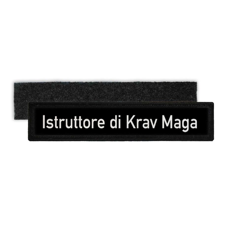 Namens-Schild Istruttore di Krav Maga Patch Klett Aufnäher Abzeichen#32867