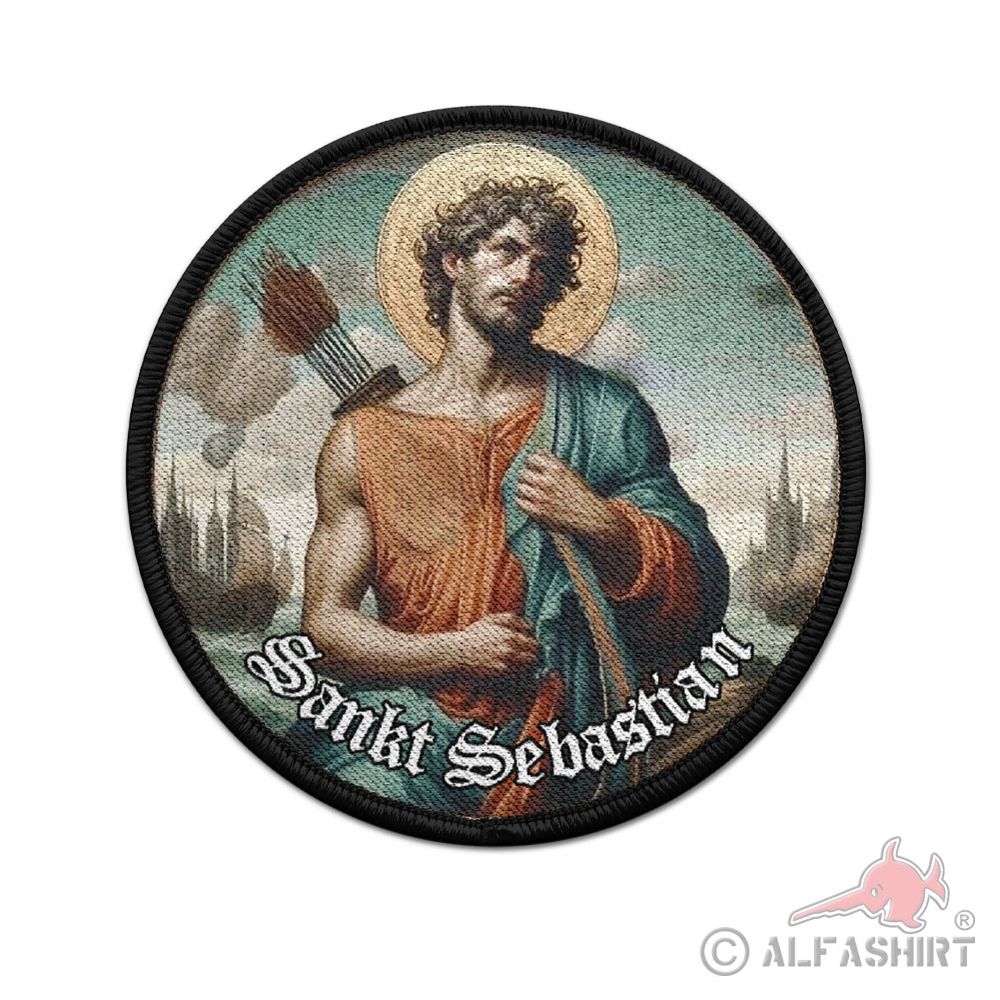Patch 7,5cm Durchmesser Patch Sankt Sebastian Sebastianus Schutzheiliger #44540