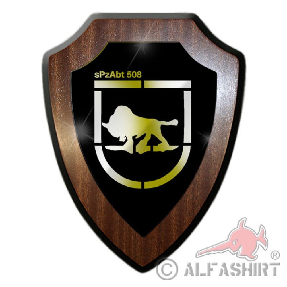 Heraldic shield / wall shield - sPzAbt 508 Heavy tank division Bundeswehr BW Germany unit military badge emblem # 18889