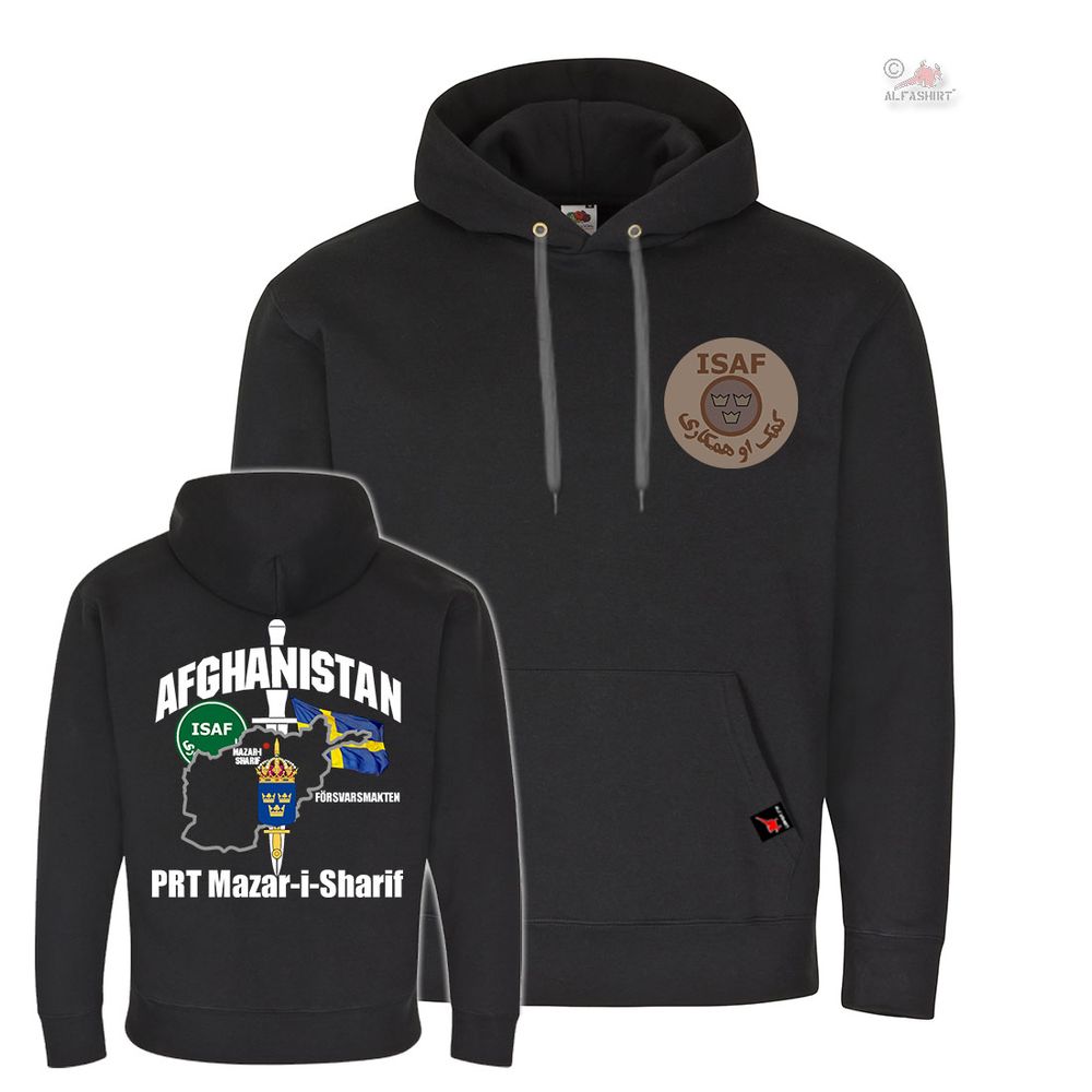 ISAF Sweden Veteran PRT Mazar-i-Sharif Försvarmakten Sweden Hoodie # 38255