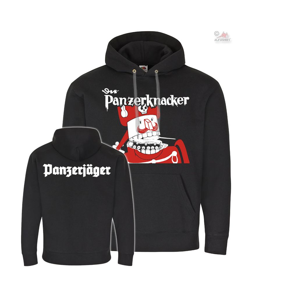 Hoodie Panzer Knacker Panzerjäger Fibel Kompanie Panzer-Trupp Pullover #32457