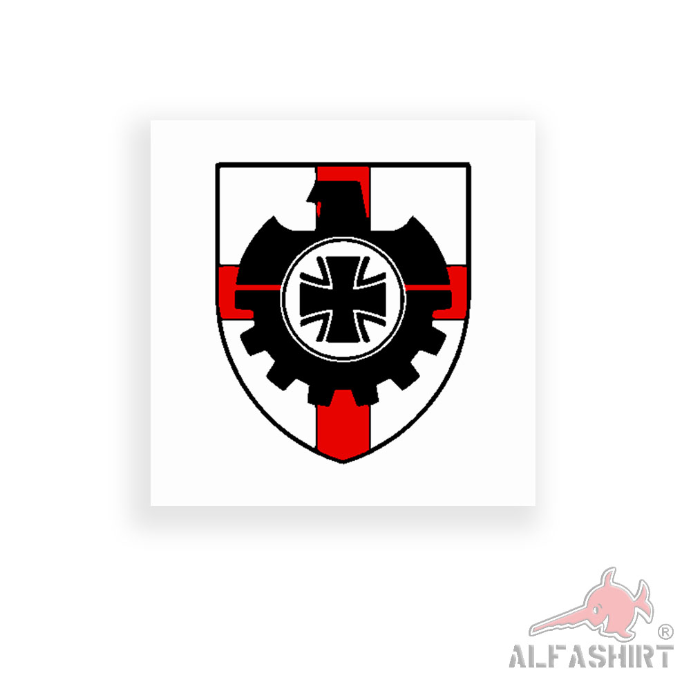 Sticker BAAINBw Federal Office of Equipment Koblenz Coat of Arms 7x7cm A2669