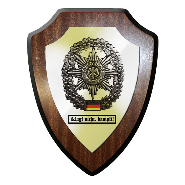 Wappenschild/Wandschild - Klagt nicht, kämpft! Feldjäger Suum Cuique #11753