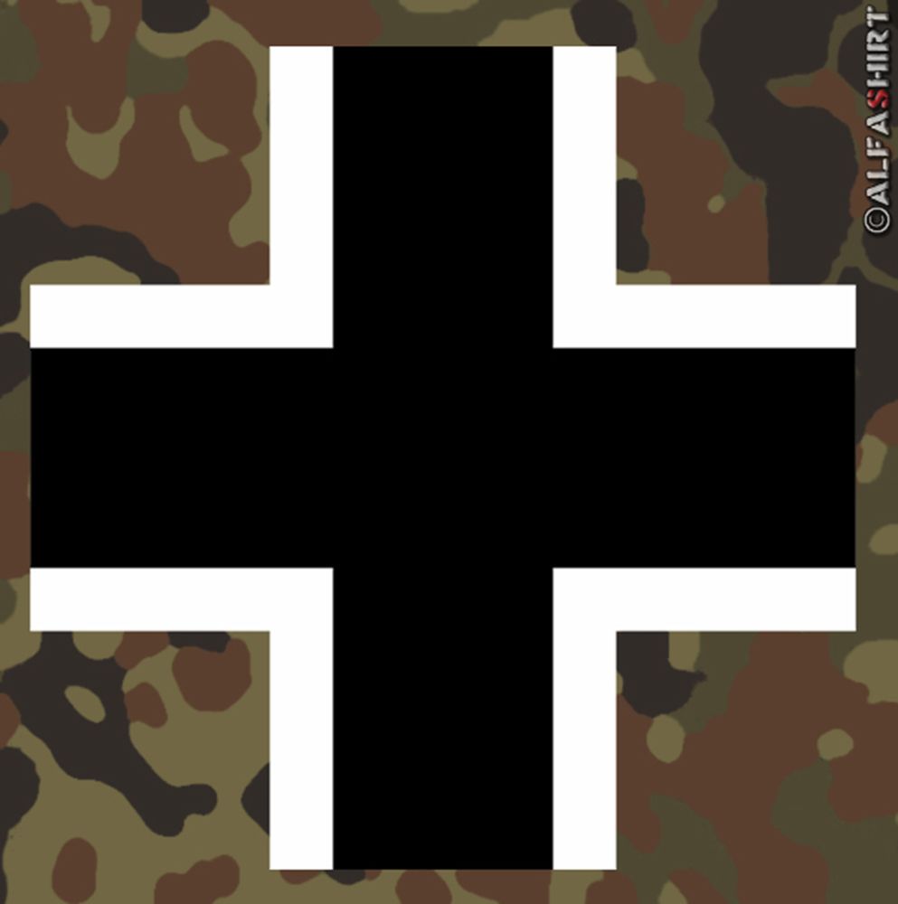 Aufkleber/Sticker Military Cross Kreuz Balkenkreuz Militär Typ 9 10x10cm #A146