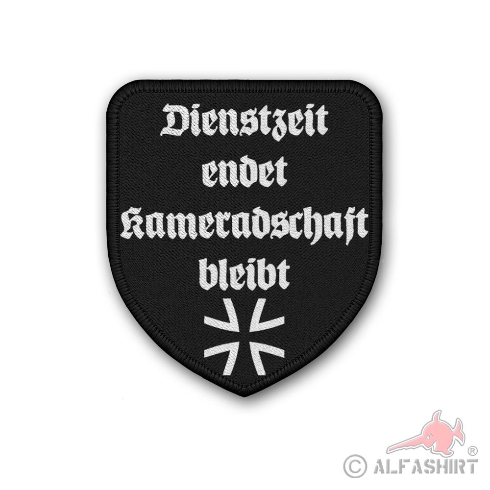 Patch Dienstzeit endet Kameradschaft bleibt Bundeswehr SaZ Soldat DZE #38462