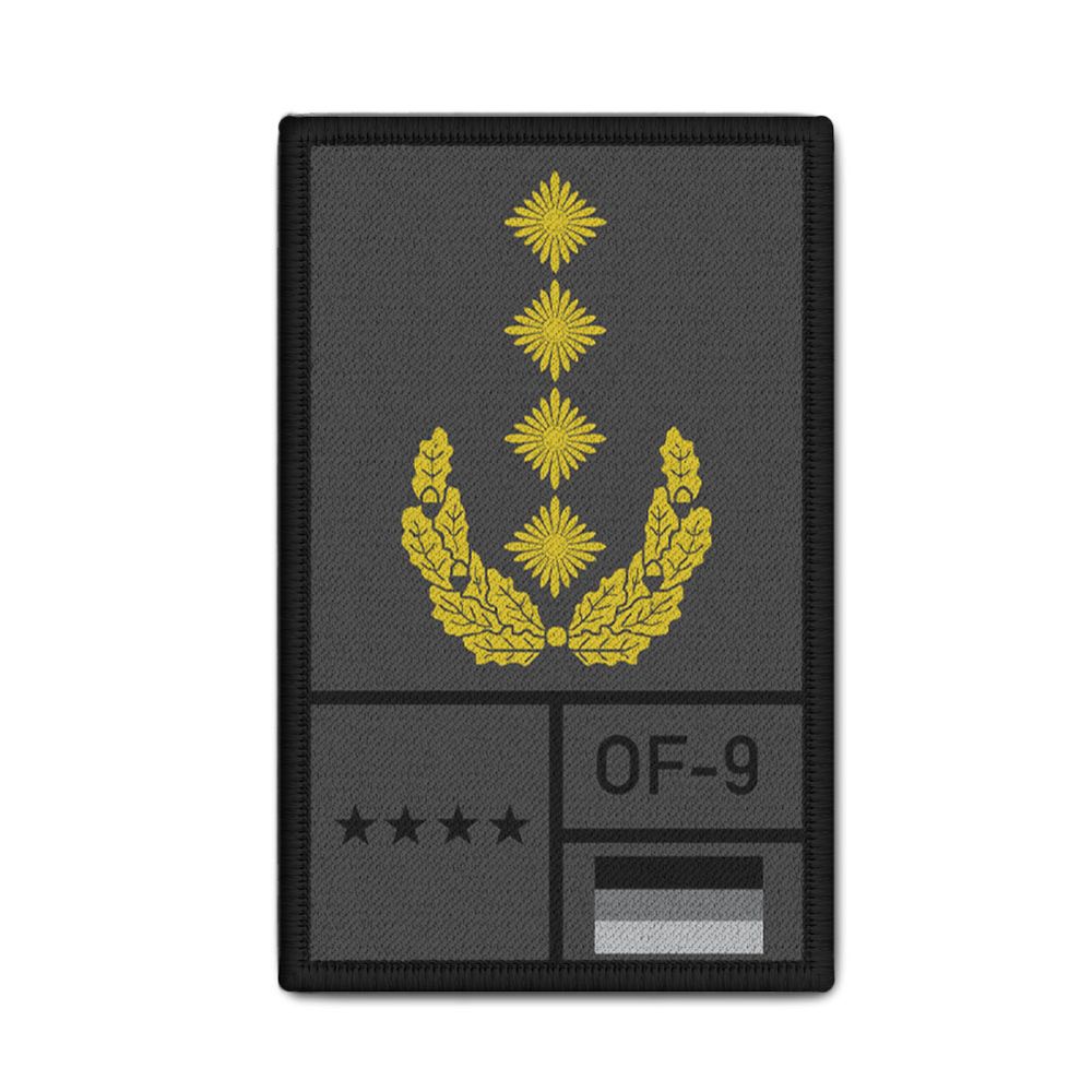 Rank Patch Bundeswehr Heer Luftwaffe Marine Grau #BW-Patch