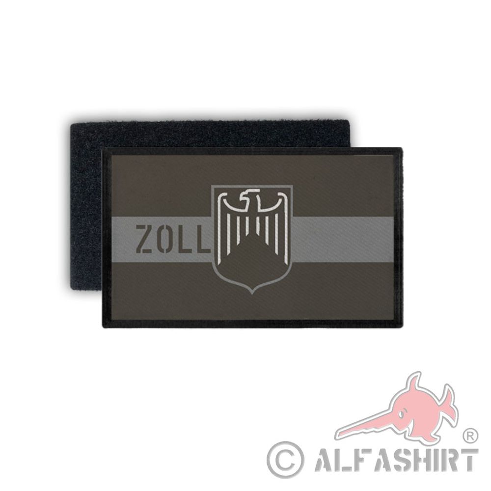 Zoll Typ 2 Ral 7013 Steingrau Bundesgrenzschutz BPOL 7,5 x 4,5#35005