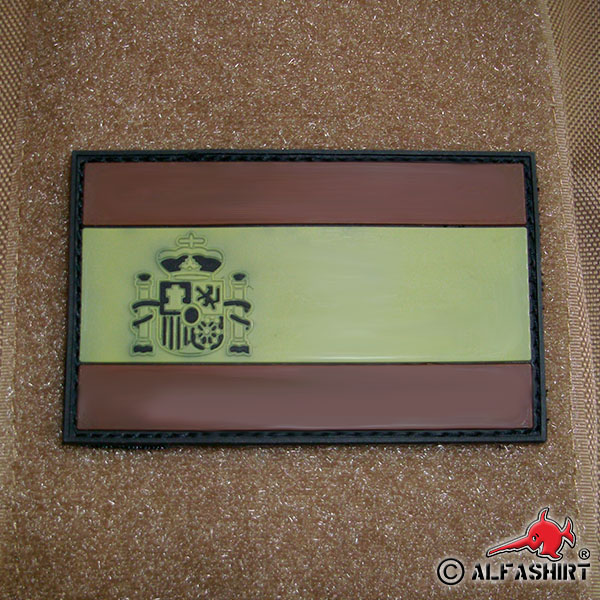 Spanien Espana Spain Fahne Flagge Airsoft Legion 3D Rubber Patch 5x8cm #17043