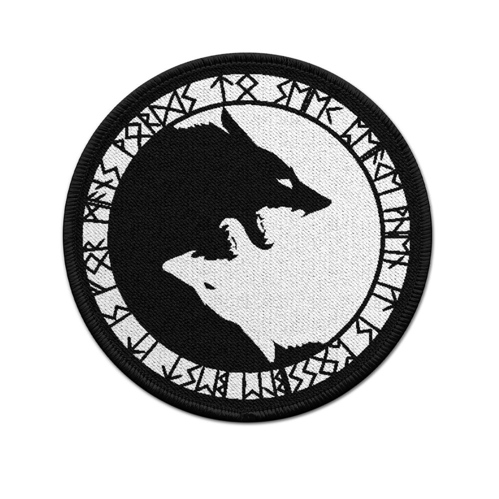 Patch Geri und Freki Yin und Yang Wikinger Nordische Mythologie  #27396