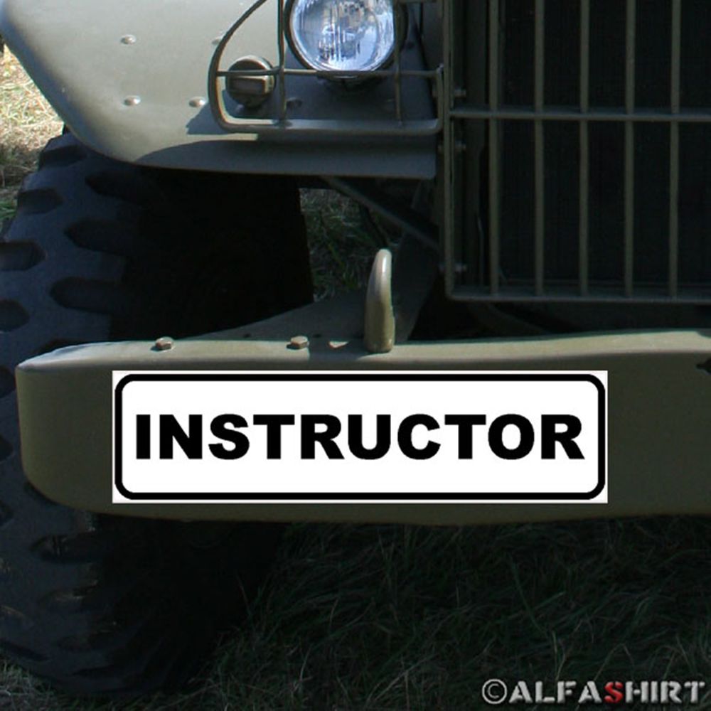 Magnetschild Instructor Drill Seargeant USA Ausbilder Anweiser Führer #A339