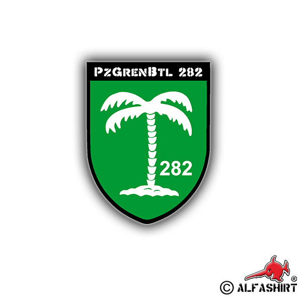 Sticker PzGrenBtl 282 Crest Emblem Panzergrenadier 7x5cm A709