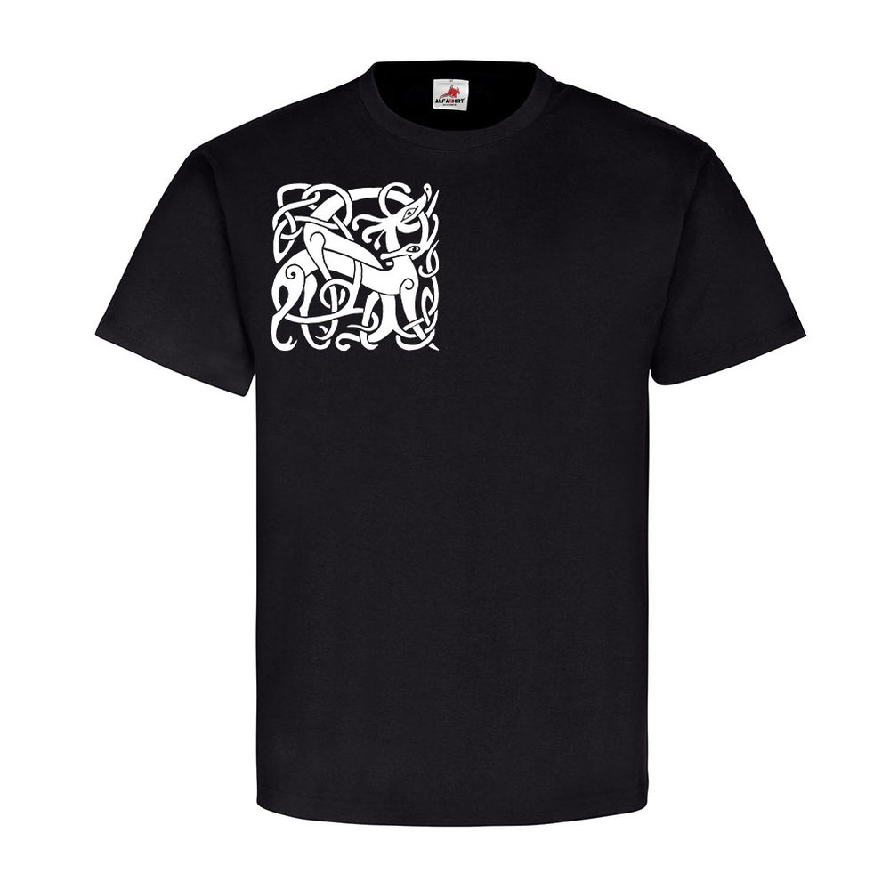 Wikinger Fabeltier Mythologie Odin Thor Tattoo Tier - T Shirt #12893