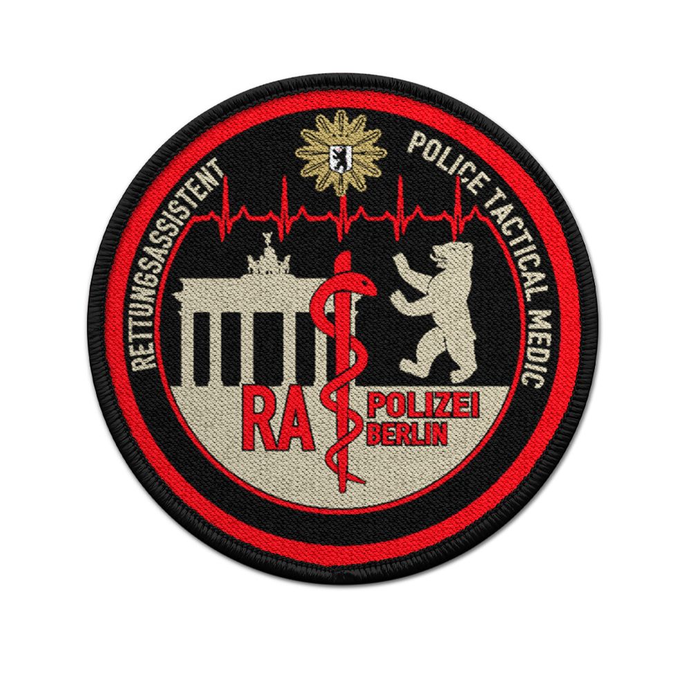 Patch Rescue Assistant Police Berlin Uniform RA RS NFS Rescue Service # 32285