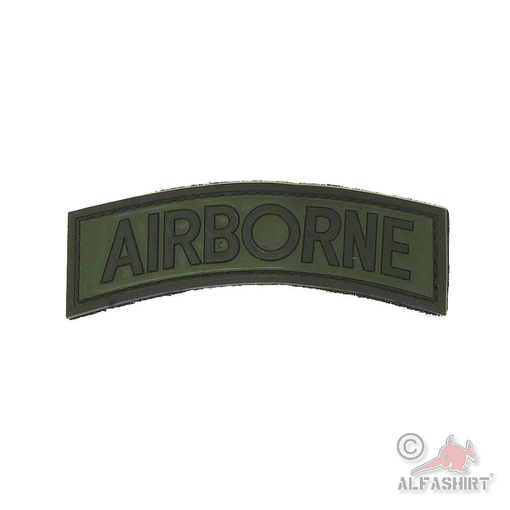Airborne 3D Rubber Patch 9,5x3cm Pilot Fallschirmjäger Gefecht #46098