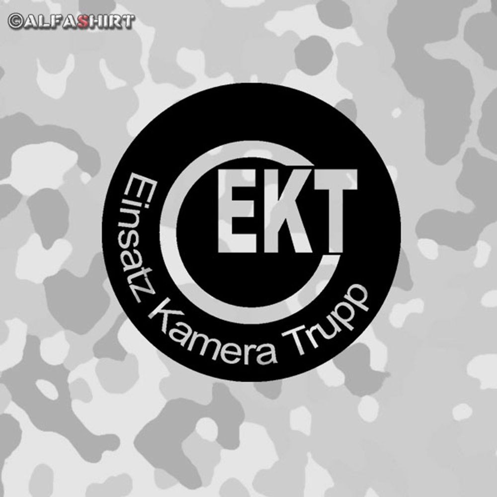 Aufkleber/Sticker EKT Einsatz Kamera Trupp Bundeswehr Kameramann 10x10cm #A534