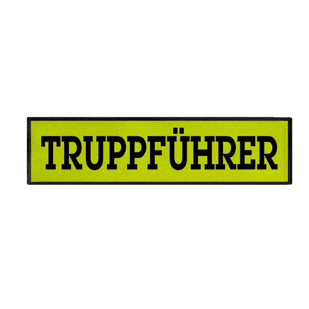 Rückenpatch Truppführer TrFü Helfer Hilfswerk Trupps Führung Einsatzaufgaben #33496