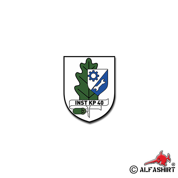 Sticker Inst Kp 40 Instandsetzungskompanie Zieten Kaserne 5x7cm # A2285