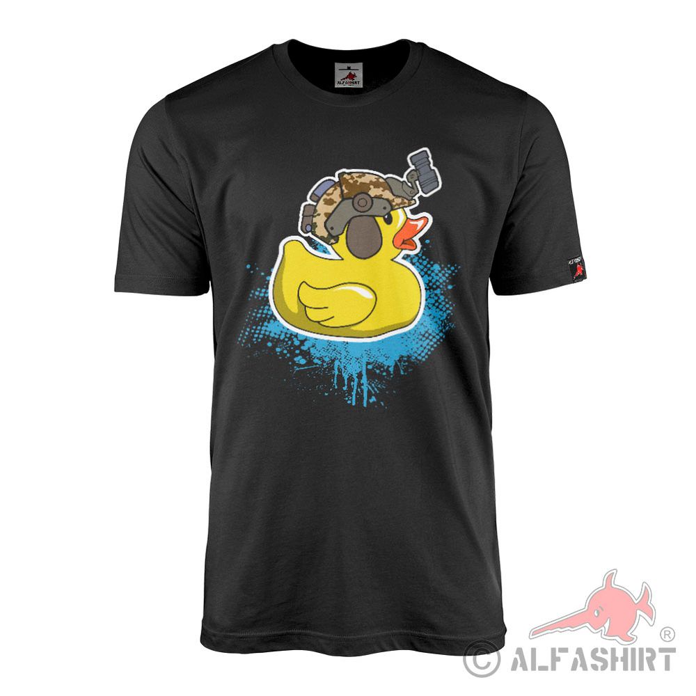 Tactical Quietscheentchen Bade-Ente Kampfschwimmer BW Bundeswehr T-Shirt #41421