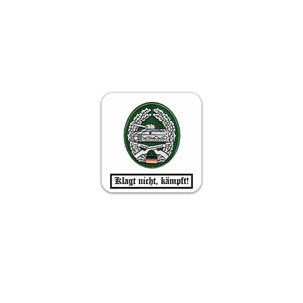 Aufkleber/Sticker Barettabzeichen Panzergrenadier Truppe BW Heer 7x7cm A3189
