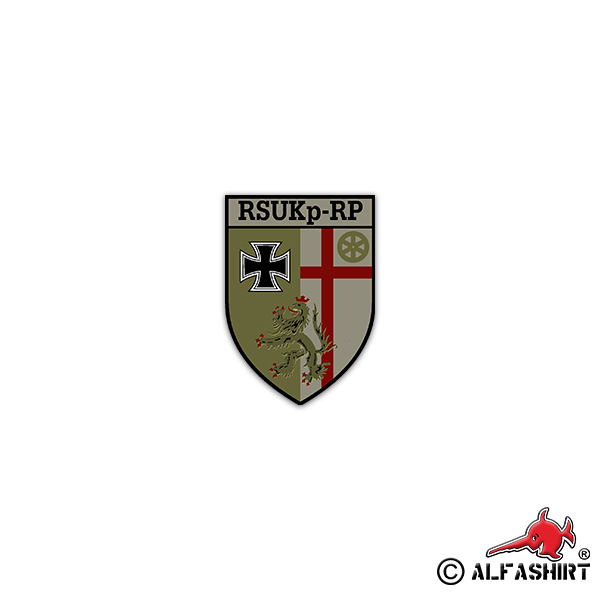 Sticker RSU Kp RP Regional Fuse Support BW 5x7cm # A2234