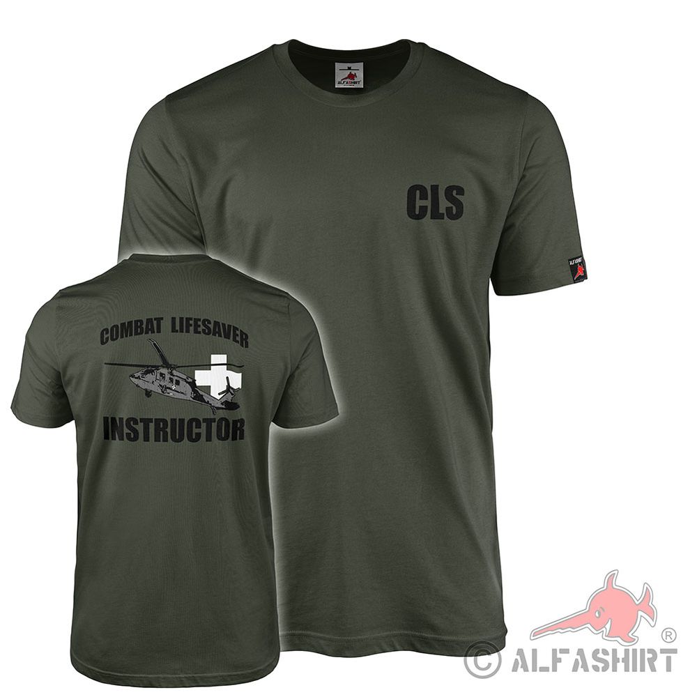 T-shirt olive COMBAT LIFESAVER INSTRUCTOR#45635