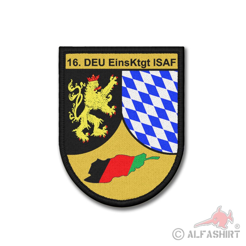Patch 16 DEU EinsKtgt ISAF BW Afghanistan deployment contingent upper 9x7cm # 37349