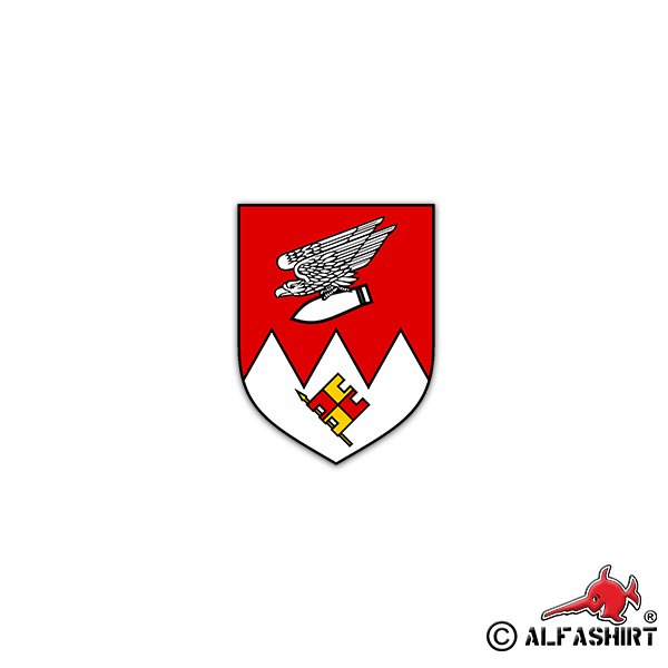 Aufkleber/Sticker 12 Batterie Artillerieaufklärungsbataillon 121 5x7cm #A2331