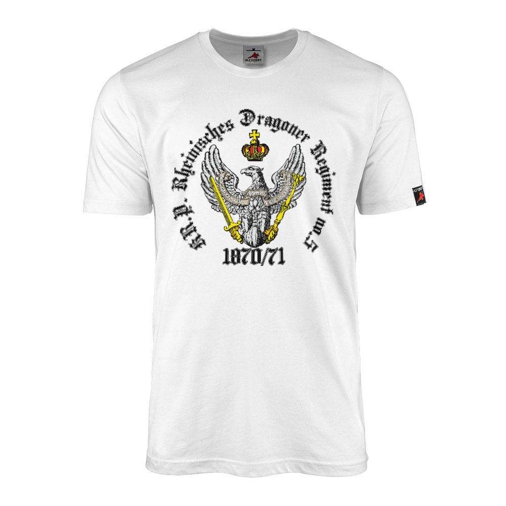 T-Shirt grau Preußen Adler 1870 1871 Deutsch-Französisch #43326