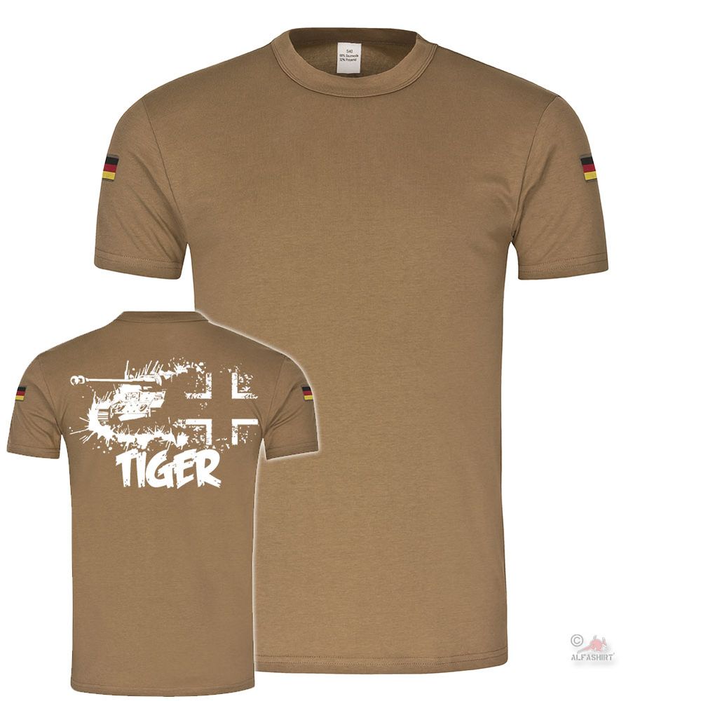 Tiger Panzer Kampfwagen Deutschland BW Tropenshirt #19668