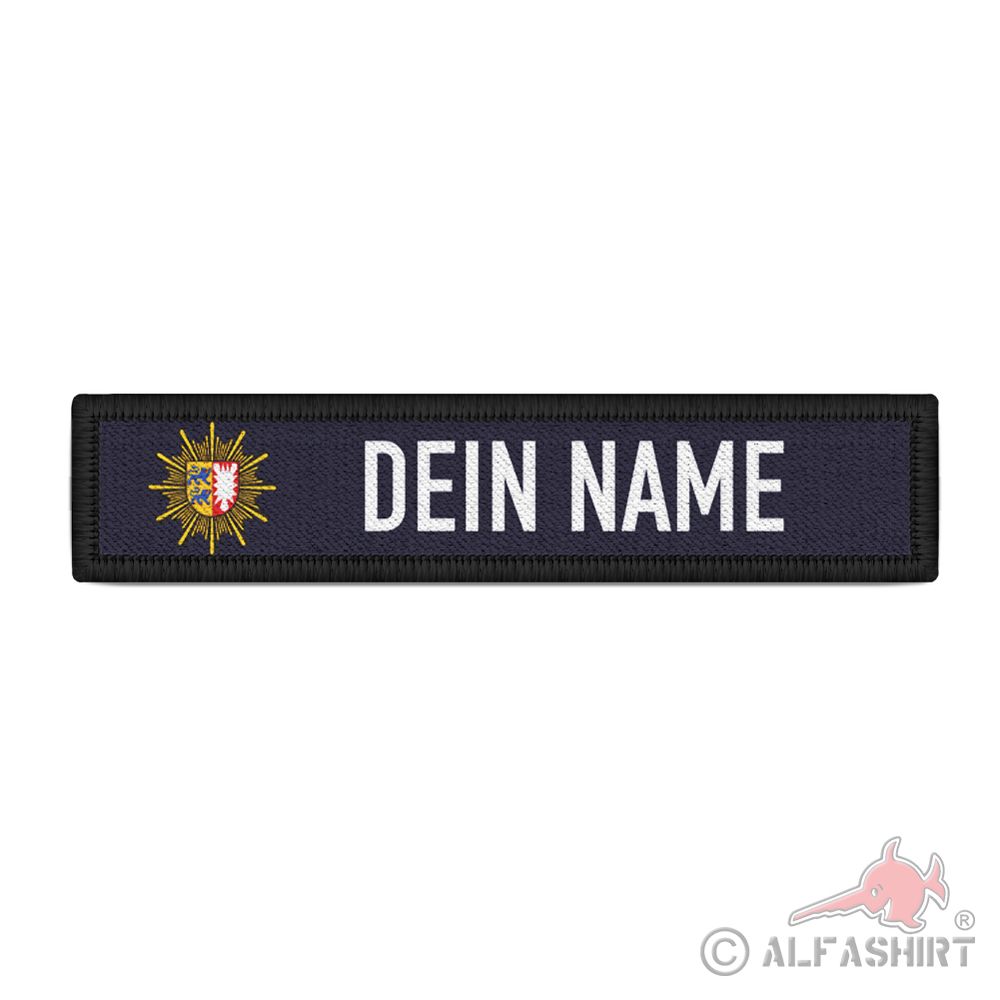Name tag Schleswig Holstein state coat of arms police personalized #41015