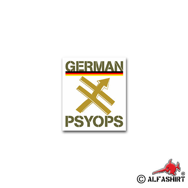 Sticker German psyops troop for operational communication 6x7cm A2125