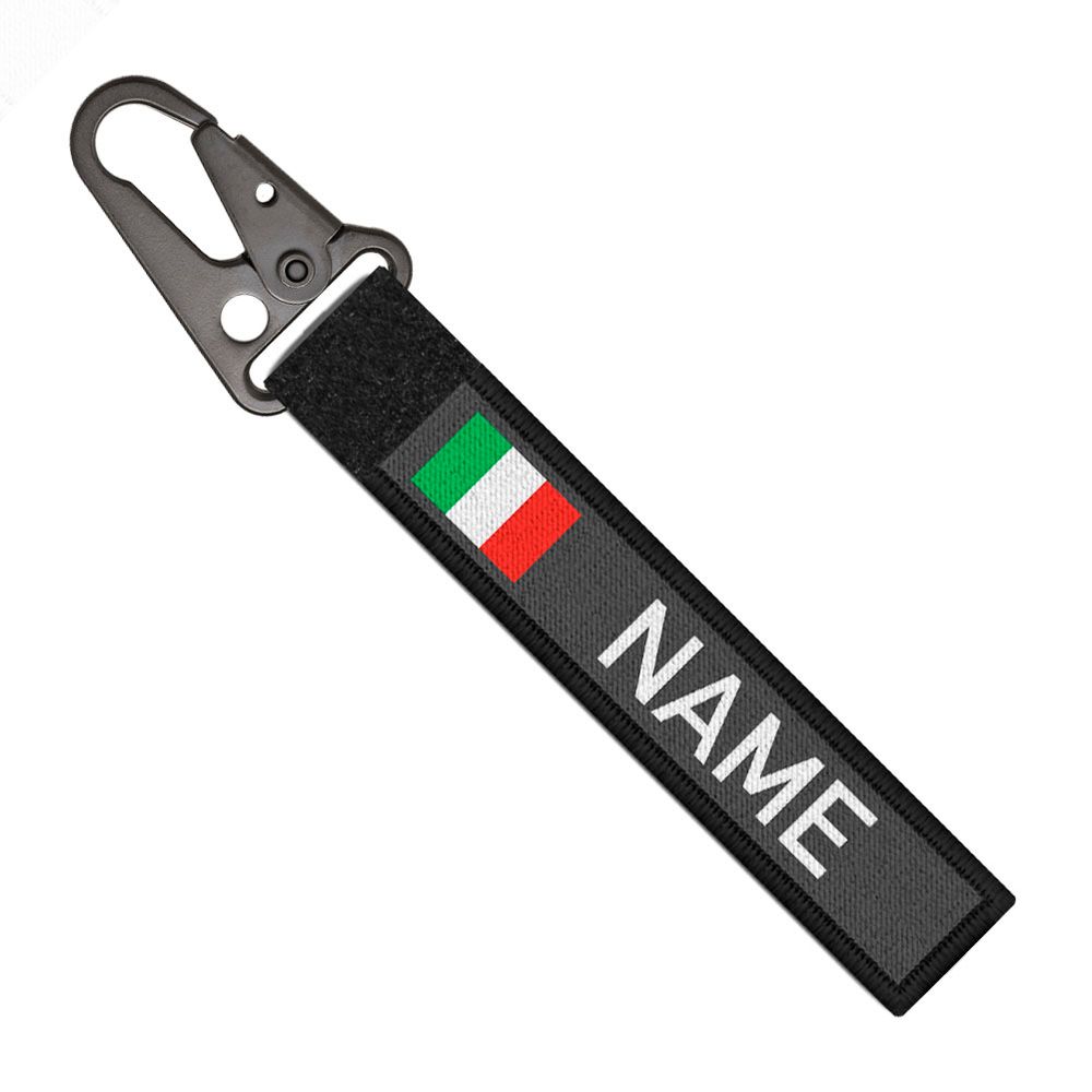 Tactical Keychain Italy Name Personalized Custom Text Rome Gift #41694