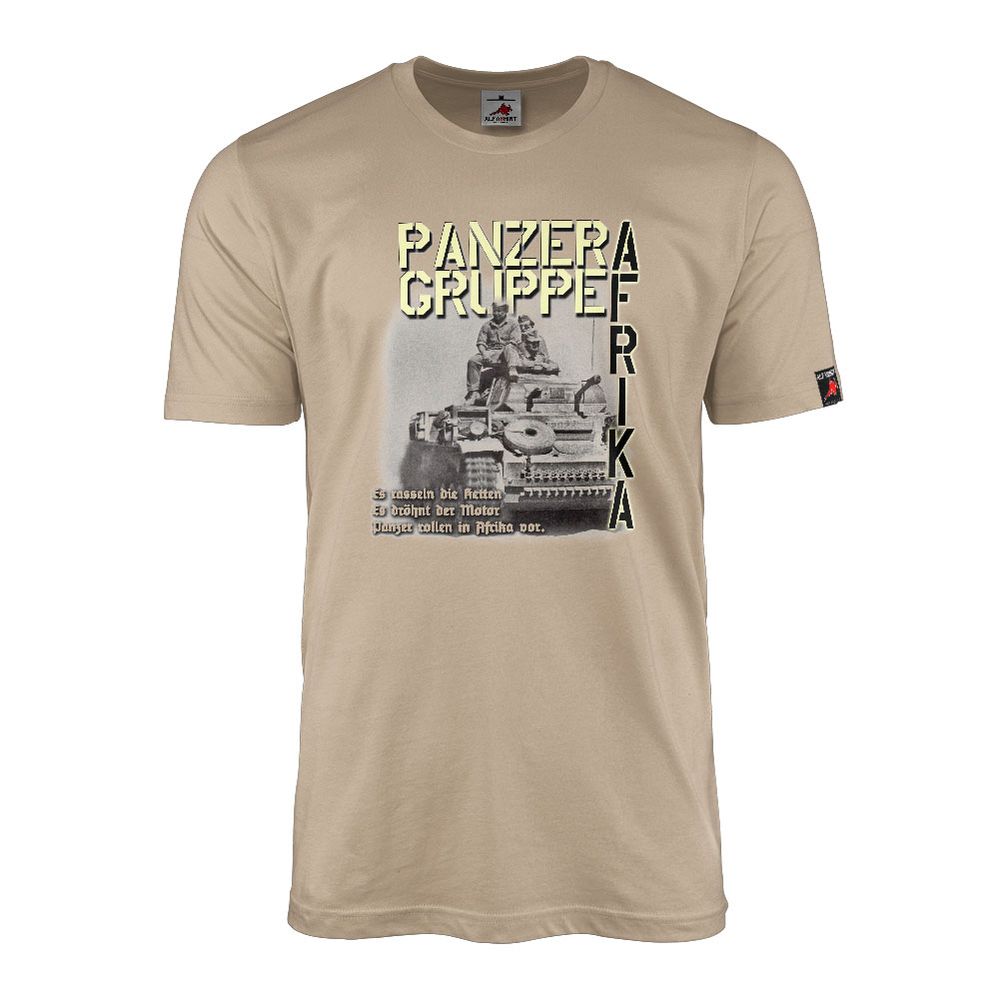 Panzer-Gruppe Afrika Afrikakorps II Panzerkampfwagen Er rasseln T-Shirt#34578