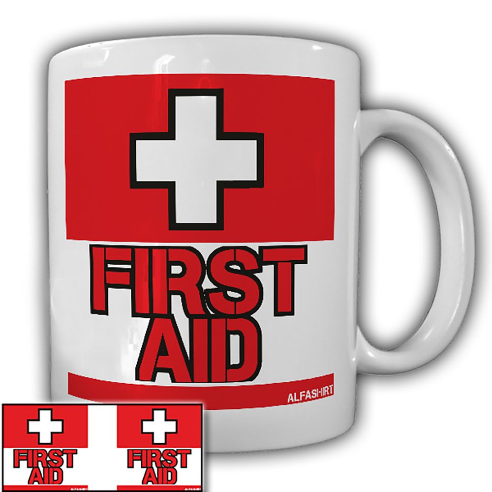 First Aid Not Hilfe Erstehilfe Notarzt Krankenpflege Doctor -Tasse #25908